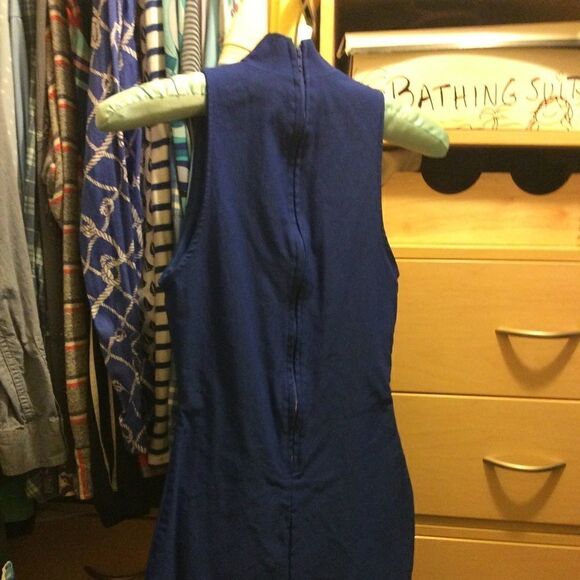 Guess dress XS royal blue, neck wrap. Stretchy. - Picture 8 of 11